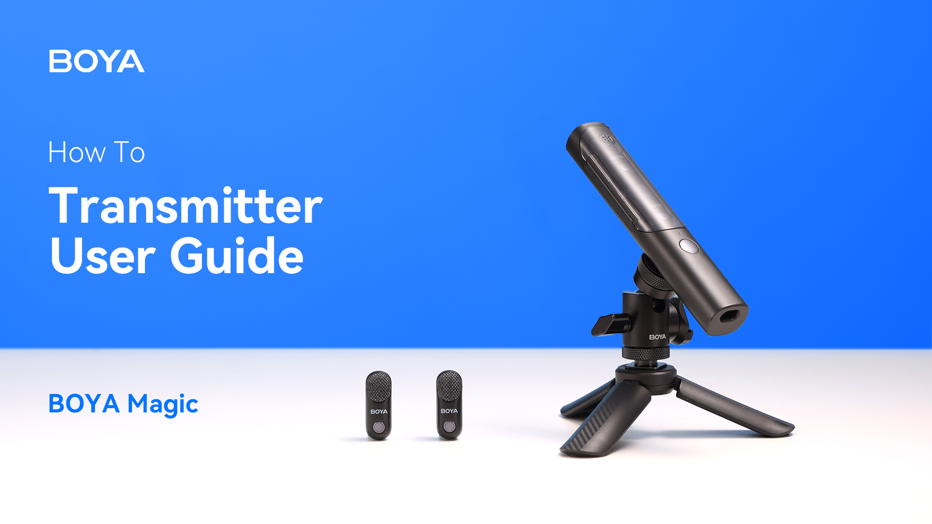 BOYA Magic | How to Use the Transmitters