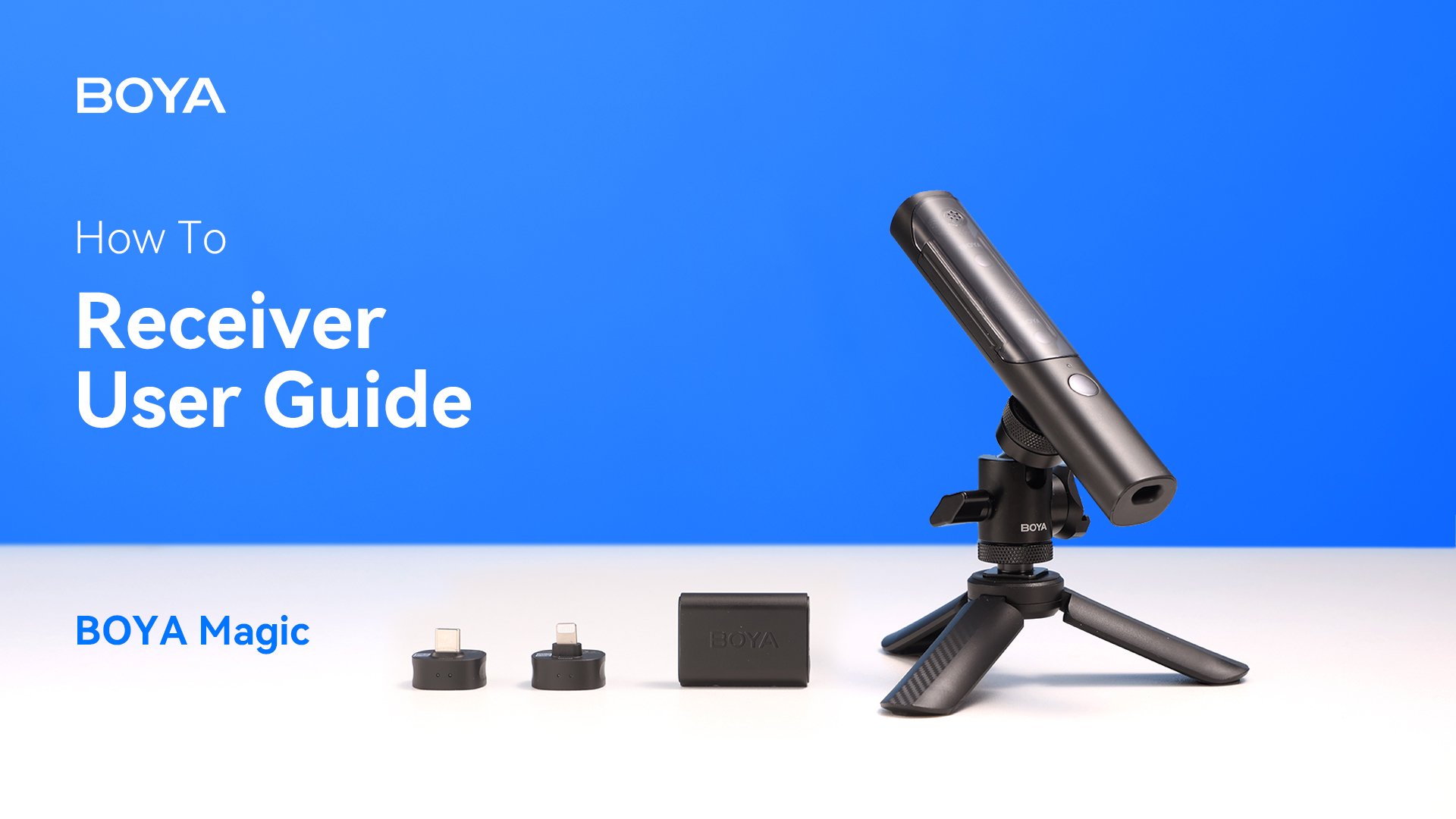 BOYA Magic | How to Use the Receiver