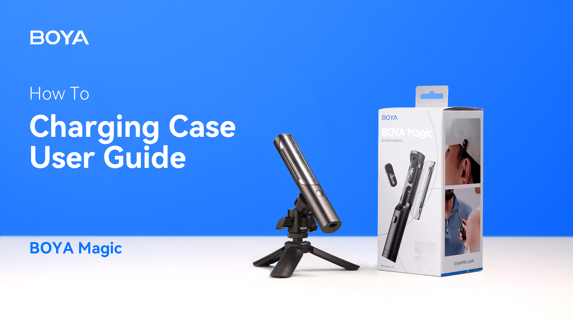 BOYA Magic | How to Use the Charging Case